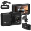 1080P Car DVR 3in Camera Dash Cam Camcorder Camera Recorder with 100¬∞ Angle Loop Recording Motion Detection