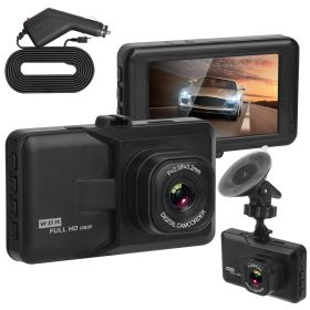 1080P Car DVR 3in Camera Dash Cam Camcorder Camera Recorder with 100¬∞ Angle Loop Recording Motion Detection