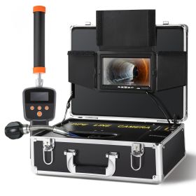 VEVOR Sewer Camera with 512Hz Locator, 131 ft/40 m, 7" Pipeline Inspection Camera with DVR Function, IP68 Camera with 12 Adjustable LEDs, A 16 GB SD C