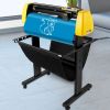 Vinyl Cutter Machine, 34 in / 870 mm Max Paper Feed Cutting Plotter, Automatic Camera Contour Cutting LCD Screen Printer w/Stand Adjustable Force and