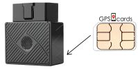 SIM card for GPS-303F works for Tracking with Independent Alarm System