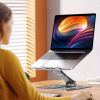 Laptop Stand Riser Stepless Angle Adjustable Ergonomic Notebook Holder Heat Dissipation Notebook Elevator for Laptop Tablet Drawing Board up to 15.6in