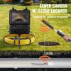 VEVOR Sewer Camera with 512Hz Locator, 165 ft/50 m, 9" Pipeline Inspection Camera with DVR Function, IP68 Camera with 12 Adjustable LEDs, A 16 GB SD C