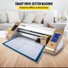 Vinyl Cutter Machine, 18 in / 450 mm Max Paper Feed Cutting Plotter, Automatic Camera Contour Cutting LCD Screen Printer w/Stand Adjustable Force and
