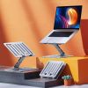 Laptop Stand Riser Stepless Angle Adjustable Ergonomic Notebook Holder Heat Dissipation Notebook Elevator for Laptop Tablet Drawing Board up to 15.6in