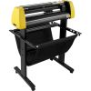 Vinyl Cutter Machine, 34 in / 870 mm Max Paper Feed Cutting Plotter, Automatic Camera Contour Cutting LCD Screen Printer w/Stand Adjustable Force and
