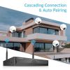 Jennov 5MP Wireless Security Camera System Outdoor IP66 IR WIFI Camera 1TB NVR