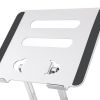 Desktop stand, universal 360 degree dual axis rotating stand for laptops and tablets, heat dissipation, lightweight folding, easy to carry, aluminum a