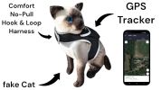 Pocket Collar Pet GPS Tracking Device Dog Cat Wireless Security System Size:M