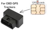 SIM card for GPS-303F works for Tracking with Independent Alarm System