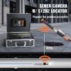 VEVOR Sewer Camera with 512Hz Locator,100 ft/30 m, 7" Pipeline Inspection Camera with DVR Function, IP68 Camera with 12 Adjustable LEDs, A 16 GB SD Ca