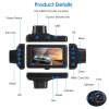 1080P Car DVR 3in Camera Dash Cam Camcorder Camera Recorder with 100¬∞ Angle Loop Recording Motion Detection