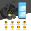 Bluetooth tire pressure monitor;  motorcycle tire pressure sensor;  smartphone universal abnormal alarm tpms  2pcs