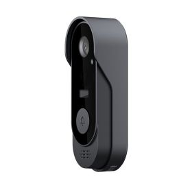Smart Wireless Video Doorbell Bidirectional Visual Intercom Doorbell (Type: Style B, Color: Black)
