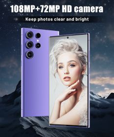Unlocked Cell Phones,5G Smartphone,Android 13 Cell Phones,Snapdragon 8 Gen 3 with 8GB+256GB 6.8" HD Screen,108MP+72MP HD camera,Battery 6800mAh,Suppor (Color: Purple)