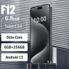 Unlocked Smart Phone, Android 13 Cell Phone 6GB+256GB, 6.8" HD Screen Smartphone, Octa Core Mobile Phone Support 5G Dual SIM/Flash Memory/13MP+32MP Ca