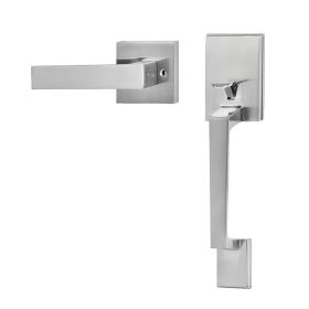 Left or Right Handing Reversible Lever Non-Locking Door Handle (Type: Door Lock Lever, Color: Silver)